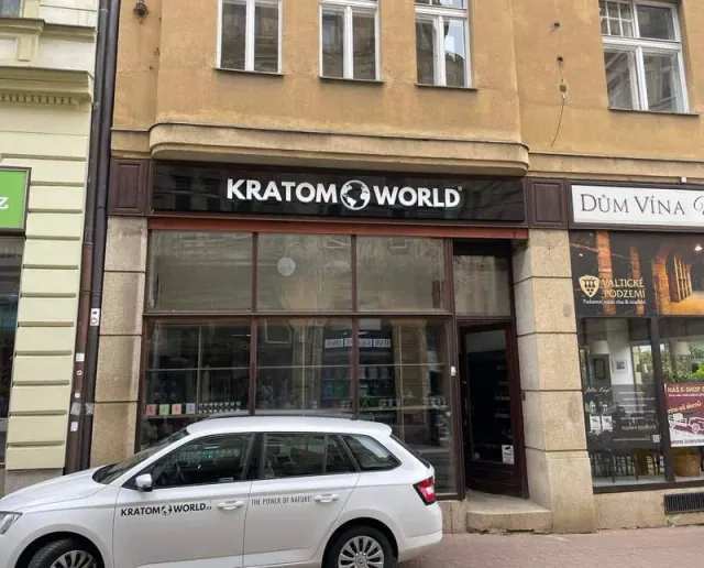 Exteriér prodejny Kratom World v Liberci na adrese 5. května 30/14